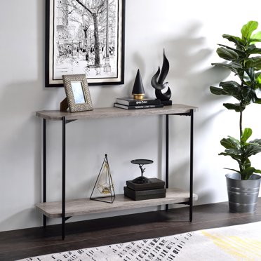 Bowery Hill Console Table in Rustic Gray - Walmart.com