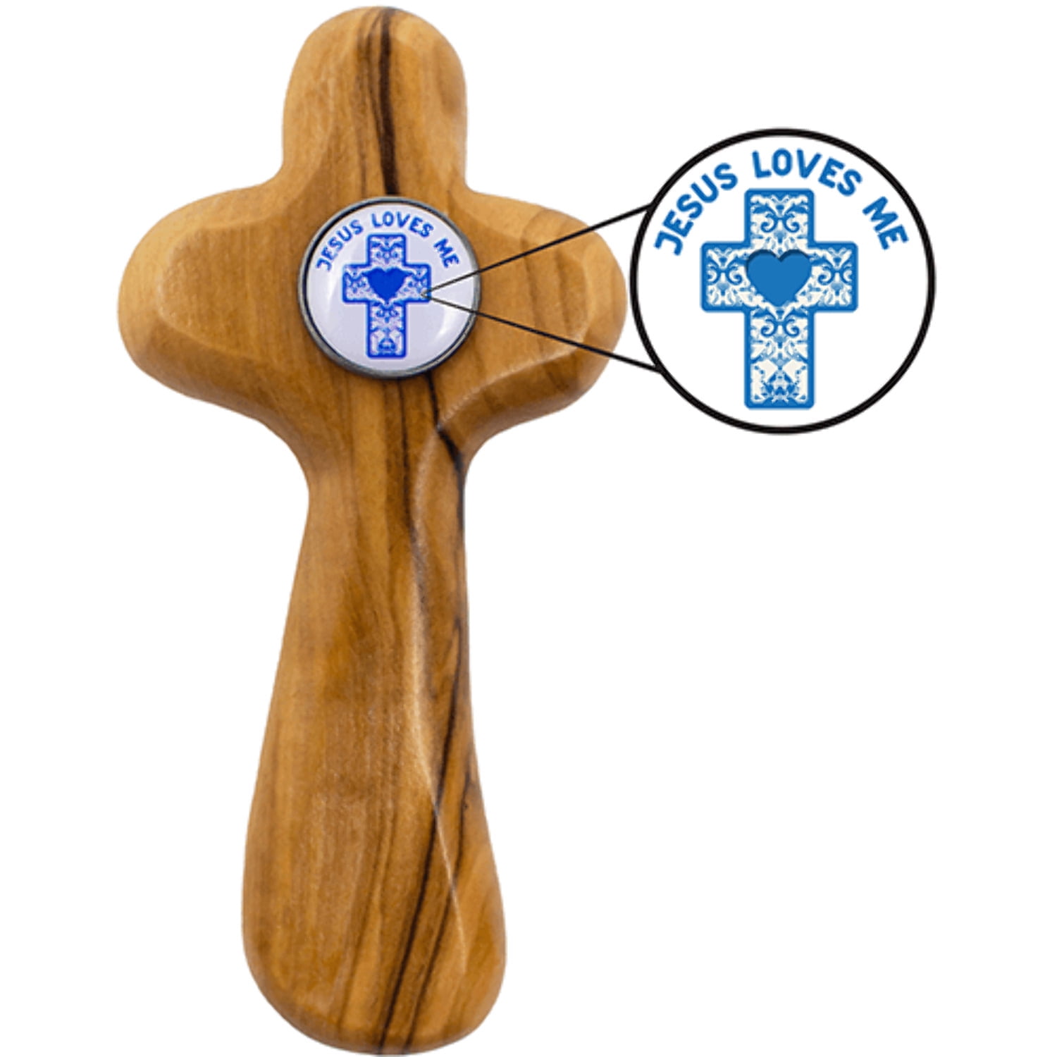 Boys Baptism - Medium Deluxe Comfort Cross in Gift Box