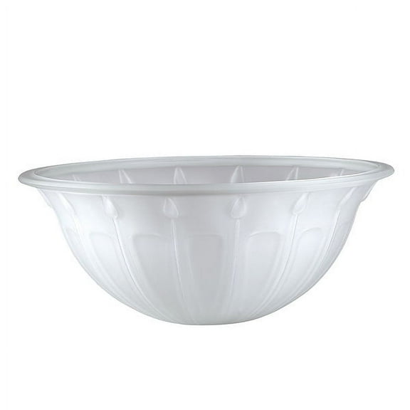 Aspen Creative 23153-11, Frosted Glass Shade for Medium Base Socket Torchiere Lamp, Swag Lamp,Pendant, Island Fixture.11-3/4" Diameter x 5" Height.
