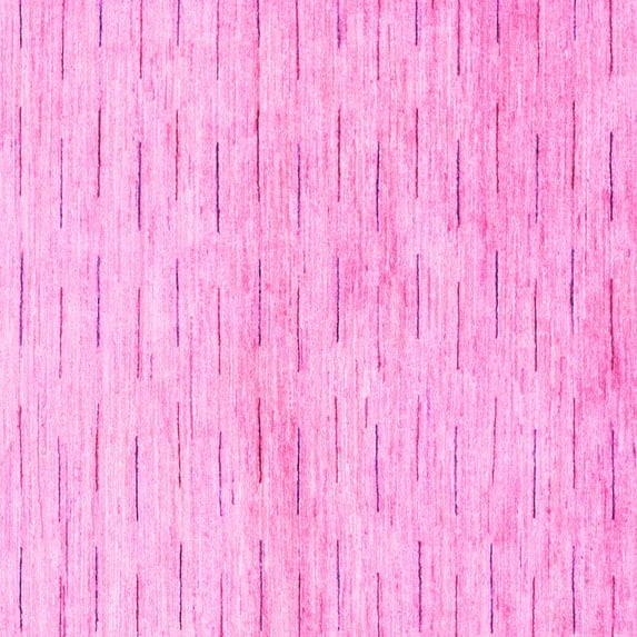 Ahgly Company Indoor Square Solid Pink Modern Area Rugs, 4' Square