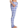 thumbnail image 2 of Just Love Women Pajama Pants Sleepwear Joggers (Periwinkle Plaid Jogger, 3X), 2 of 3