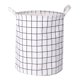 thumbnail image 1 of Cesta de lavandería de tela de algodón y lino, sencilla, moderna, impermeable, plegable, para guardar ropa, para el hogar, grande, redonda, 1 of 6