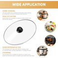 thumbnail image 4 of Oval Glass Lid 7 Quart Crock Pot lid Replacement for Hamilton & Rival Beach Slow Cooker Lid 7 QT 33474G, SCV700, SCV700SS, SCV700-KC, SCV702, SCCPVP700-S, 4 of 6