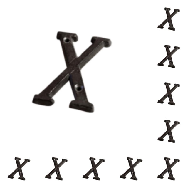 Wosthever Letras de Metal para casa, decoración de hierro impecable, placa para puerta, amplia aplicación, duradera y resistente al óxido, B17--X 10Conjunto