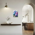 thumbnail image 2 of JANS.NO1 Blue Hydrangea Wall Decor Flowers Canvas Wall Art Rustic Floral Pictures Painting for Bathroom Bedroom Decor, 2 of 6