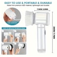 thumbnail image 3 of 1 Set Electric Spin Scrubber With 5 Replaceable Brush Head Power Cordless Electric Cleaning Brush Handheld Rechargeable Shower Scrubber For Bathroom Kitchen Bathtub Tile Shower Cleaning Supplies, 3 of 7