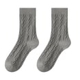 thumbnail image 2 of MSJUHEG Socks,Running Socks,Fuzzy Socks,Womens Ankle Socks,Crew Socks,Thick Socks Tube Socks in Cotton Socks Dough Stockings Cotton Socks Gray A, 2 of 3