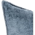 thumbnail image 2 of Austin Horn Classics Chenille Pillows With "Blanket Stitch" Cover Only Set Of 2 Blue 13"X20", 2 of 3