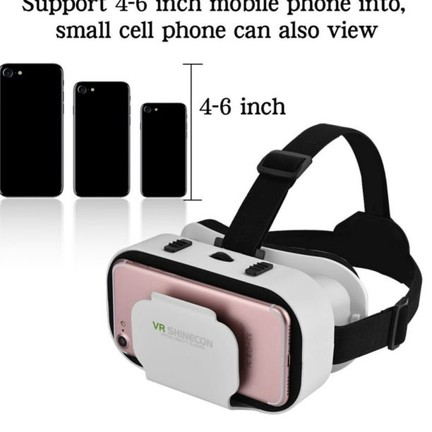 VR Shinecon 5.0 3D SC-G05A Glasses VR Movies Games for iPhone for Virtual Helmet - Walmart.com