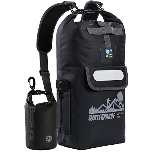 Título del producto: IDRYBAG Mochila Impermeable 20L/30L/40L, Bolsas Secas Hombres, Kayak. (70 characters)