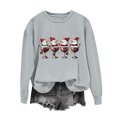 thumbnail image 7 of Yertdoel Christmas Sweatshirts for Women Fashion Print Round Neck Loose Pullover Top Fall Winter Holiday Comfy Casual Shirts, 7 of 7
