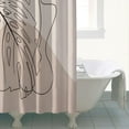 thumbnail image 4 of Brown Boho Line Art Plant Pattern Shower Curtain 72"x72" ,Bathroom Decorative Shower Curtains Set with 12 Hooks,Modern Waterproof Washable Shower Curtain, 4 of 6