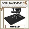 thumbnail image 4 of Tapis de Chaise Anti-Rayures Antidérapant Coussin de Chaise Pivotante Réutilisable en Polyester Tapis de Sol pour Maison Bureau Blanc, 4 of 7