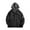 Black Hooded Rain Jacket for Men, variant on Men's Hooded Jacket Windbreaker Lightweight Outerwear Zipper Long Sleeve Baseball Coat Black Blue XXL