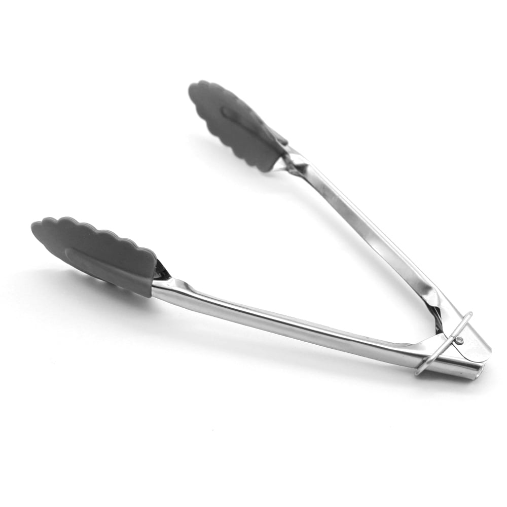 Thermapen  Grey Silicone & Stainless Steel Kitchen Tongs