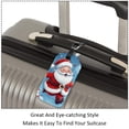 thumbnail image 3 of Square 2Pack PU Leather Santa Claus Cruise Luggage Tag with Privacy Cover and Name ID Tag for Travel Handbags Backpacks Luggage Tags, 3 of 6
