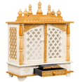 thumbnail image 3 of Temple For Home / MDF Wooden Puja Mandir / Mandir With Doors / Handpainted Pooja Mandir / Pooja Mandap / Wooden Temple For Home, 3 of 3