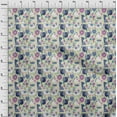 thumbnail image 4 of oneOone Cotton Jersey Beige Fabric Cute Animal Dress Material Fabric Print Fabric By The Yard 58 Inch Wide, 4 of 6