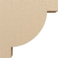 thumbnail image 3 of 6"W x 24"D x 24"H Thin Alpine Rough Cedar Woodgrain TimberThane Corbel, Primed Tan, 3 of 6