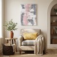 thumbnail image 4 of Canvas Wall Art, Pink Grey Abstract Framed Canvas Prints for Living Room Office, Modern Minimalist Smear Art Large Gallery Wrapped Wall Decor for Home Office, Gifts, 16"x24" Ship Next Day, 4 of 9