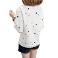 thumbnail image 4 of CNKOO T-Shirt à Pois d'Été pour Femmes Manches Courtes Col Rond Tee-Shirt Ample Décontracté, 4 of 5