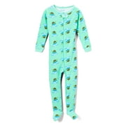 Elowel Baby Boys Footed Turtle Pajama Sleeper 100% Cotton Size 18-24 Months Green