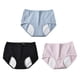 thumbnail image 3 of Menstrual Protection Underpants Women Daily Wear Pink Spandex Panties 3Pcs, 3 of 3