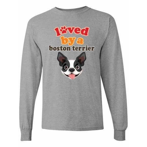 Inktastic Boston Terrier Dog Long Sleeve T-Shirt
