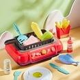 thumbnail image 3 of Children‘s Barbecue Table Toys Play Home Color-changing Food Simulation Cooking Rice Cooking Multifunctional Induction Cooker, 3 of 7