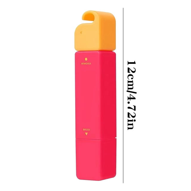 Btomtd Stain Remover Pen Portable Instant Stain Remover Waterless Grease Remover Pen 12ml, Red