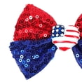 thumbnail image 6 of Wxirdiow Toddler Girls Hair Accessories Hair Bow Clips 4th of July Bows for Toddler Girls Glitter Bow Alligator Hair Clips Sequin Hair Accessories Barrettes Red Size,One Size, 6 of 6