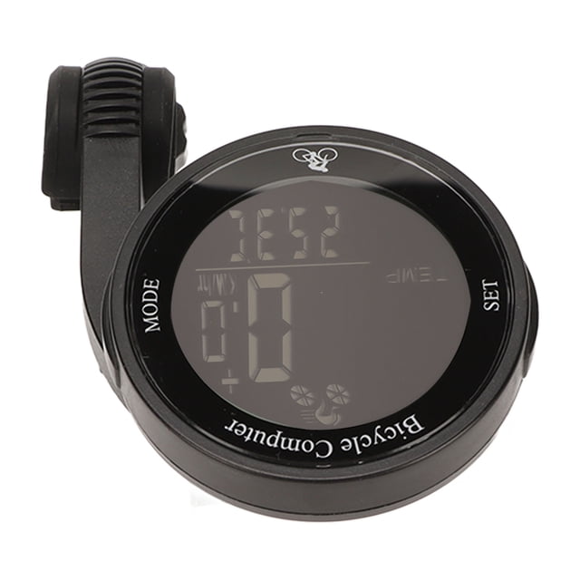 Bike Computer, Cycling Computers Waterproof Thermometer Speedometer for Electric Bikes White Background Black Characters,Black Background White Character
