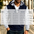 thumbnail image 4 of Jackets for Men Casual Fleece Hooded Zip Up Color Block Regular Fit Outdoor Jacket, 4 of 6