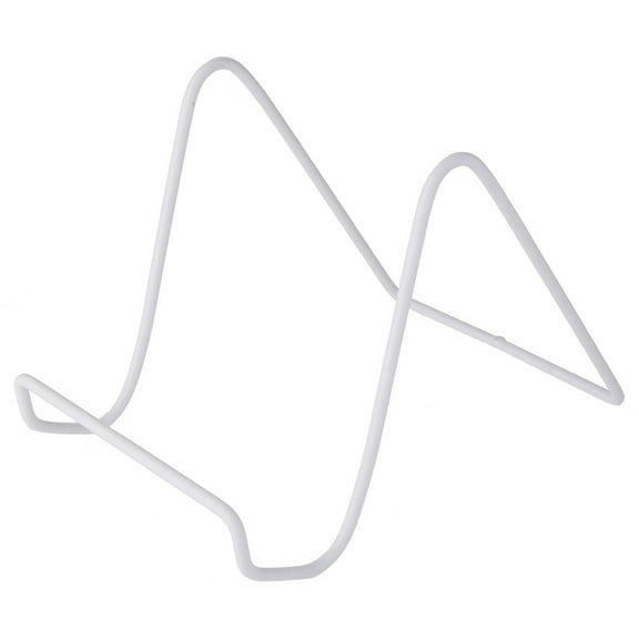 Bard's Vinyl Covered White Wire Easel Stand, 6" H x 5.5" W x 8" D, Pack of 3