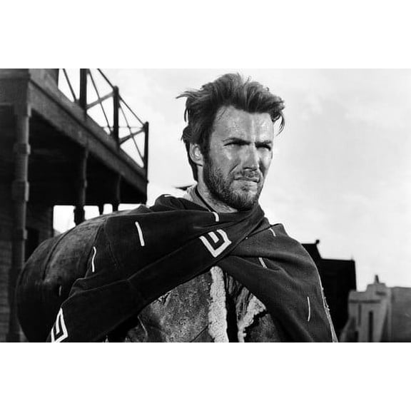 Clint Eastwood A Fistful Of Dollars Iconic Poncho Pose 24x36 Poster