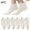 White, variant on USSUMA 2024 Non Slip Grip Socks Gifts for Men 6 Pairs Man Socks Mesh Ventilation Non Slip Liner Footies Thin Socks Lightweight Socks 6x Socks Black
