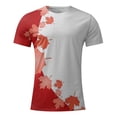 thumbnail image 1 of TIMIFIS T-Shirts pour Femmes - T-Shirt Feuille d'Érable du Canada - Hauts d'Été à Col Rond et Manches Courtes - Tee Vintage Décontracté, 1 of 3