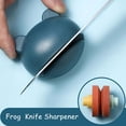 thumbnail image 1 of 1pc, Knife Sharpeners, Mini Frogs Sharpening Knife Tools, Kitchen Sharpener For Knife Scissors Blade, Manual Scissors Sharpener, Multi-function Sharpening Stone, Knife Sharpener Grinding Tool For Home, 1 of 5