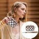 thumbnail image 3 of Portable Waterproof Wristlet Pouch - Clear Card Slot Plaid Clutch, Polyester Zip Wallet, Breathable Lightweight Wear-Resistant Travel Organizer Bag, 3 of 5