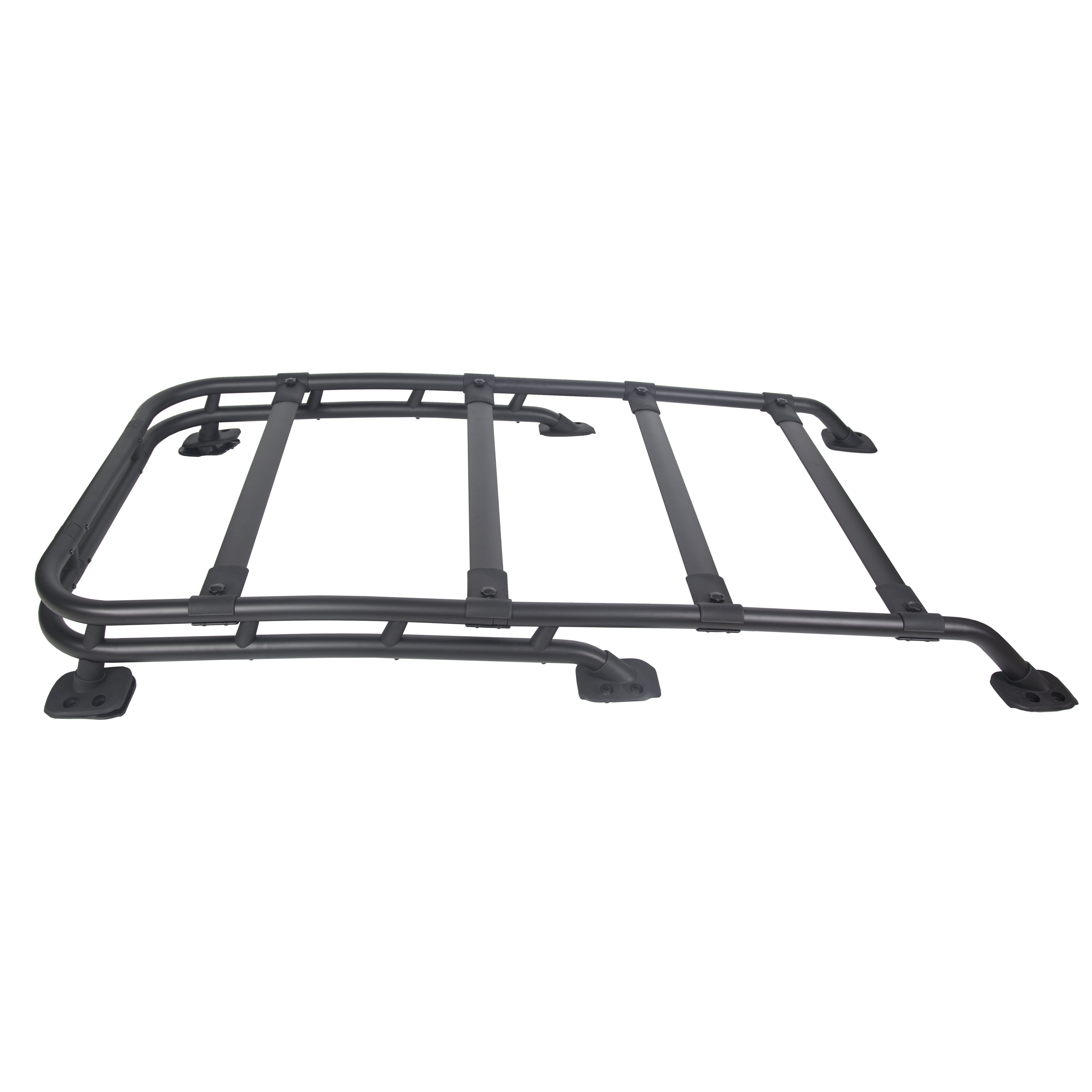 Kojem Roof Rack Rail Cargo Carrier for Toyota FJ Cruiser, 150 lbs Capacity, Black Aluminum