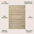 thumbnail image 2 of JONATHAN Y SANTA MONICA 4 x 6 Area Rug, Ourika Moroccan Geometric Textured Weave - Beige/Navy, SMB108H-4, 2 of 11