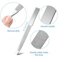 thumbnail image 2 of (5 pulgadas) 6 paquetes de limas de uñas de diamante Lima de uñas de doble cara Bloque de manicura de metal de acero inoxidable Limas de manicura de uñas para salón y hogar, 2 of 5