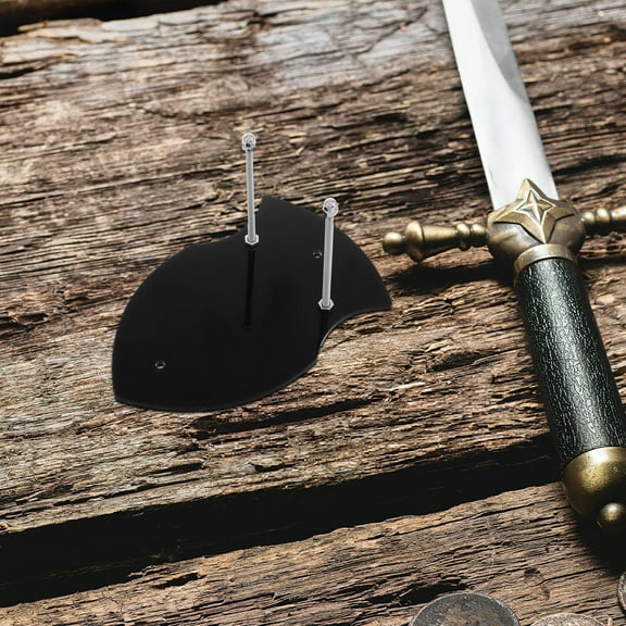 UPKOCH Sword Wall Hanger Black Acrylic Vertical Display For Collection Space 1Pack