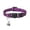 Purple, variant on 1‑Pc Halloween Printed Pet Collar with Bow & Bell, Purple, 7‑11In Adjustable Detachable Polyester Collar for Cats Small Dogs