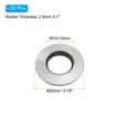 thumbnail image 2 of Uxcell 10x20mm 304 Stainless Steel EPDM Bonded Sealing Neoprene Rubber Washers, 20 Pieces, 2 of 6
