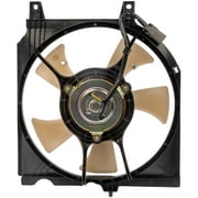 Angle View: Dorman 620-438 A/C Condenser Fan Assembly for Specific Nissan Models
