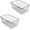 Black,2pack, variant on 16inch Freezer Wire Storage Organizer Baskets, Household Refrigerator Bin with Built-in Handles for Cabinet, Pantry, Closet