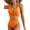 AF Orange, variant on Eytino Bikini Sets for Women High Waisted Bathing Suits Twist Front Top Swimsuits Crisscross Back Bikini Swimwear Green L
