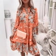 thumbnail image 3 of 2024 Spring and Summer New Women's Printing Splicing Skirt Layered Mini Dress Fashion, 3 of 7