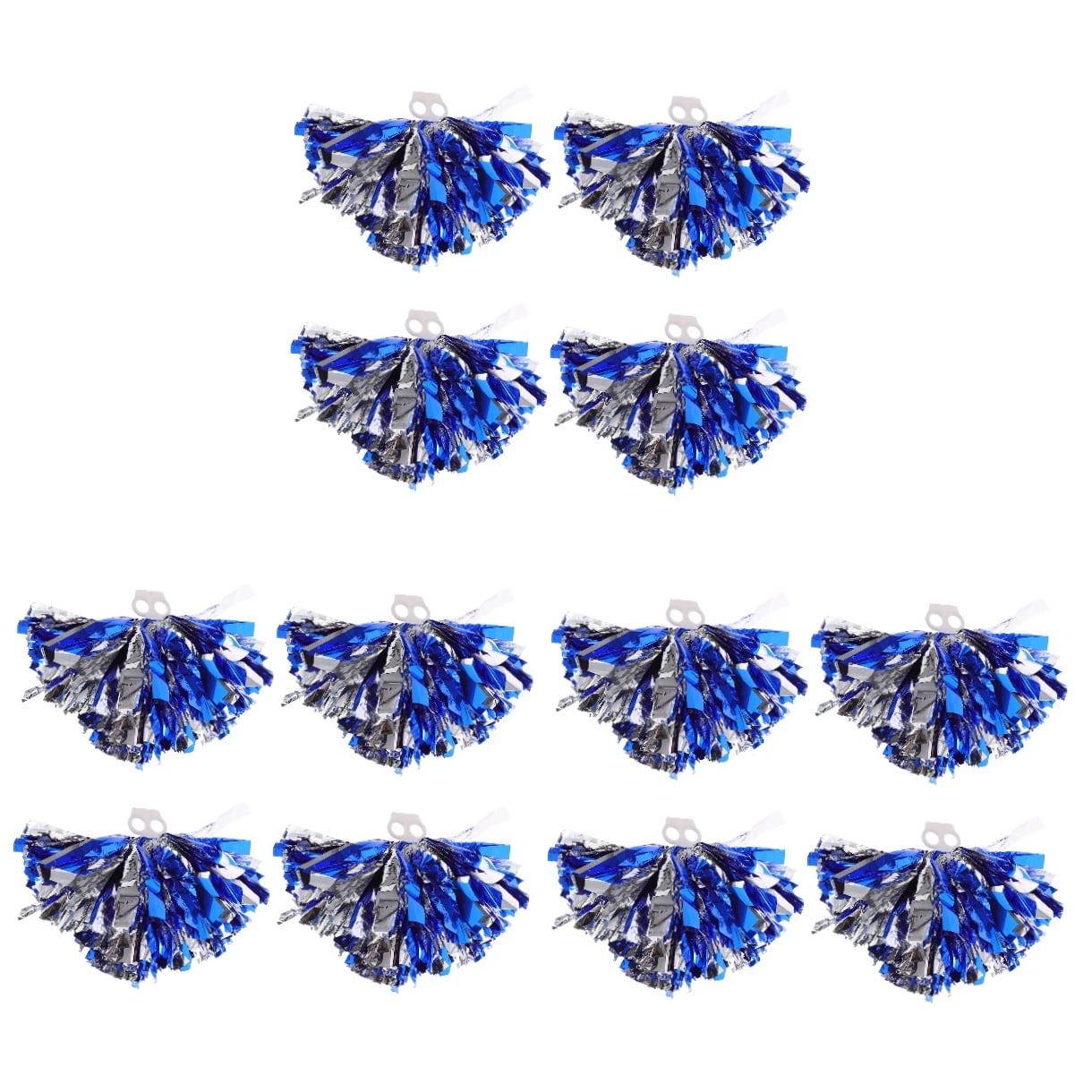 OULII cate Blue Prop Pom Poms for Cheerleaders with Finger Ring Style